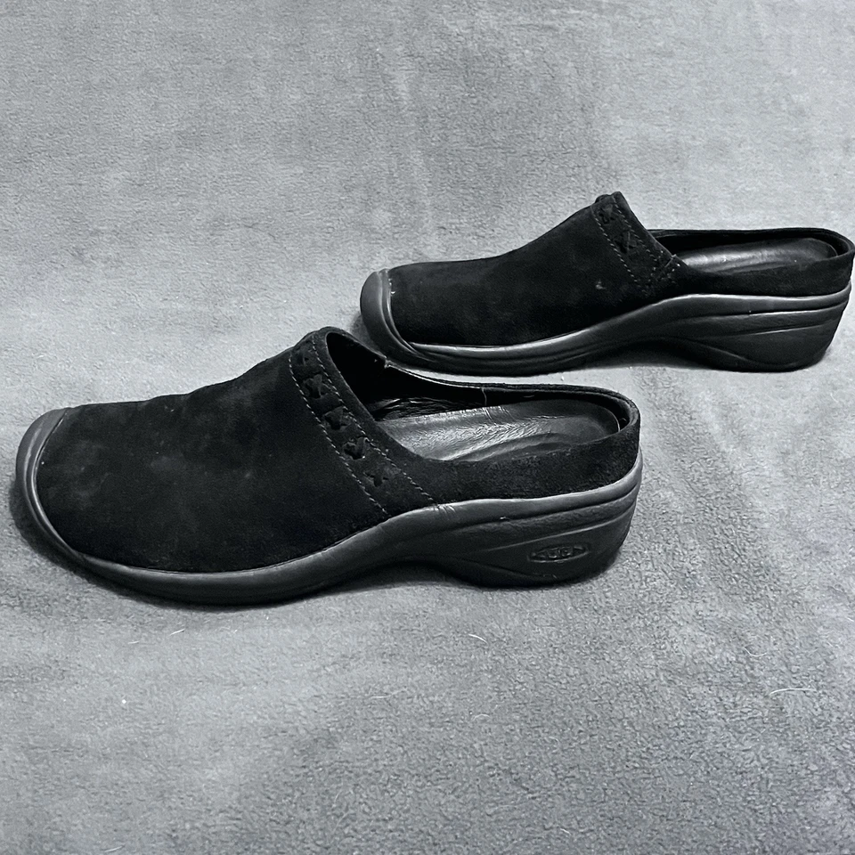 KEEN 53036 BLACK SUEDE MULE SLIP ON WOMENS 10.5 SHOES - Image 2 of 4