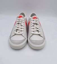 Nike Blazer Low ' 77 GS White / Crimson Womens Shoes size US 6.5  EU 37