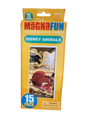 #ad Magna Fun Disney Animals 15 Pack Wooden Magnetic Pieces Disney $8.00