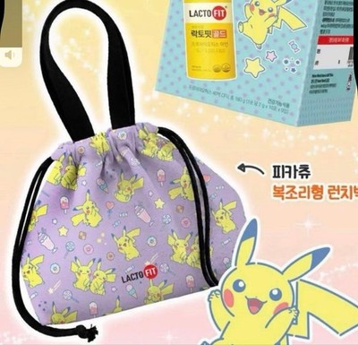 Pokémon Pikachu Lunch Bag Collab Lactofit Oryan Japan