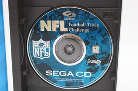 NFL Football Trivia Challenge Sega CD CIB NM Collector Grade w/ Reg. Card