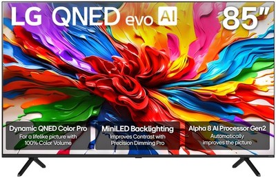 85 Inch Smart TV QNED Mini LED 4K Dolby Atmos Vision HDR10 LG Class Mode