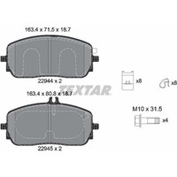 Textar 2294401 Bremsbelagsatz FüR Mercedes Benz A Klasse Cla B Gla Glb Gle Eqa