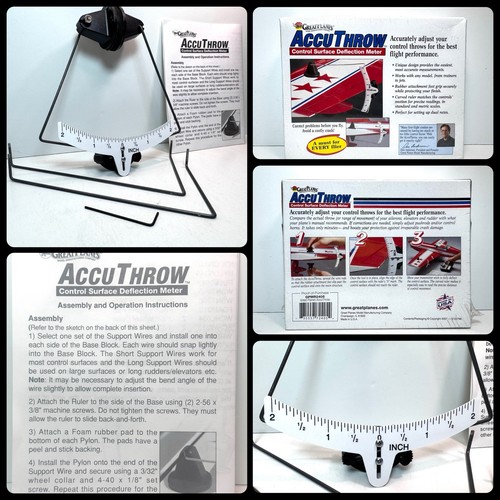 Great Planes Accu Throw Surface Deflection Meter Nicely Used GPMR2405