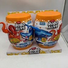 2 pack Zuru Robo Alive Deep Sea Monster Surprise Comes Alive Water Activated