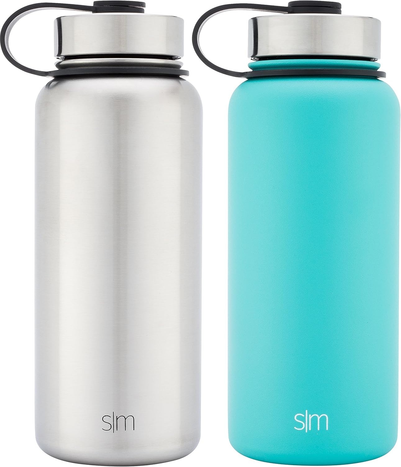 2 Pack. Caribbean Blue/stainless