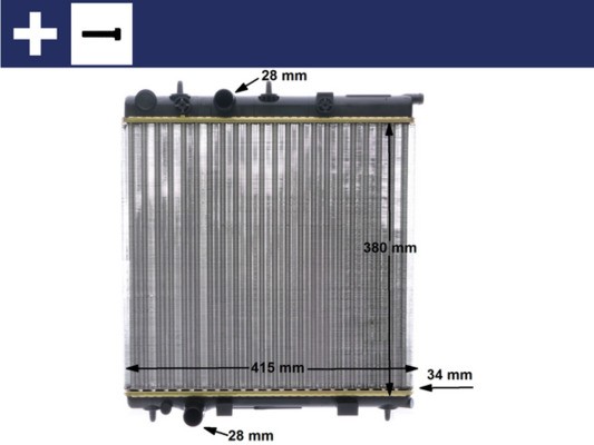 Mahle Cr 2036 000S KüHler, MotorküHlung FüR CitroËN,Peugeot-image