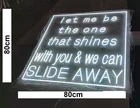SLIDE AWAY - Oasis LIVE 25 Wall LED Artwork Light - Large 80cm x 80cm