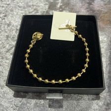 Armband Kette goldfarben Edelstahl Kugelglied...