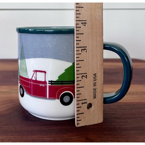 Weihnachtsbaum rot Bauernhof LKW Kaffeetasse Becher Weihnachtsgeschenk von Joann’s  - Bild 5 von 6
