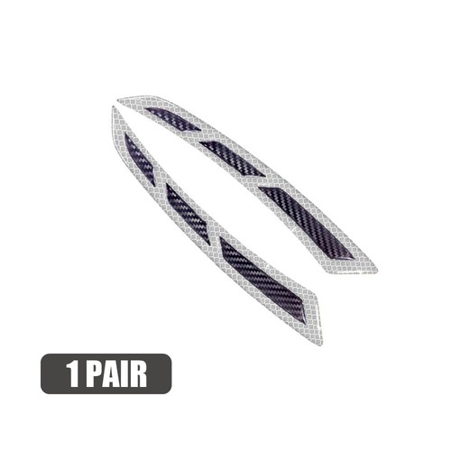 2x Reflective Carbon Fiber Car Side Mirror Warning Decal Stickers Accessories - Bild 14 von 15