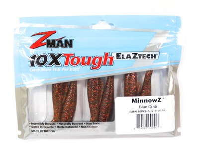 Zman Soft K�der MinnowZ 3 Zoll 6/Pack Blue Crab (2543)
