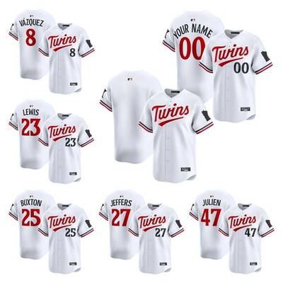 Men's/Youth Twins White Home Limited Custom Personalized custom Jersey S-3XL