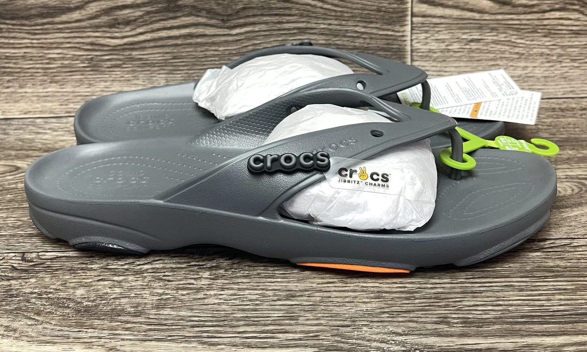 CROCS Classic All-Terrain Flip Flops Sandals Slate Gray Mens Size 11 NWT Crocs Classic All Terrain Sandal - Slate Grey | Sandals  main image 2
