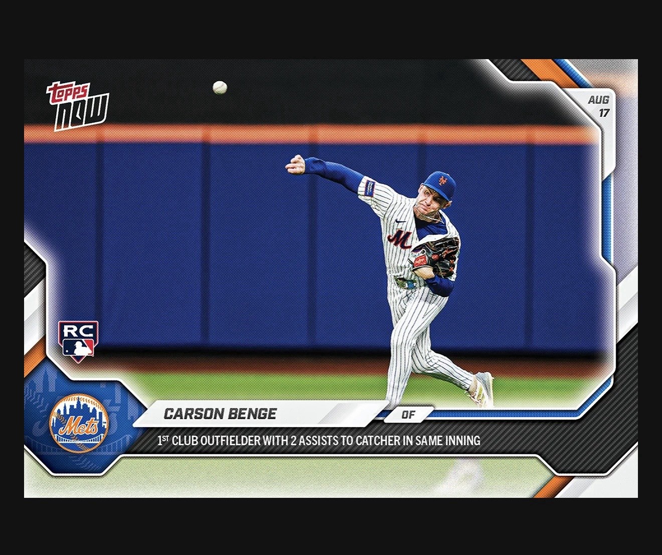 Carson Benge RC- 2026 MLB Topps NOW® - Card 562 - *PRESALE*