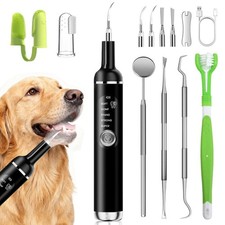 Dog Plaque for Teeth,Pet Ultrasonic Tooth Cleaner with Light,Cleaning Kit for...