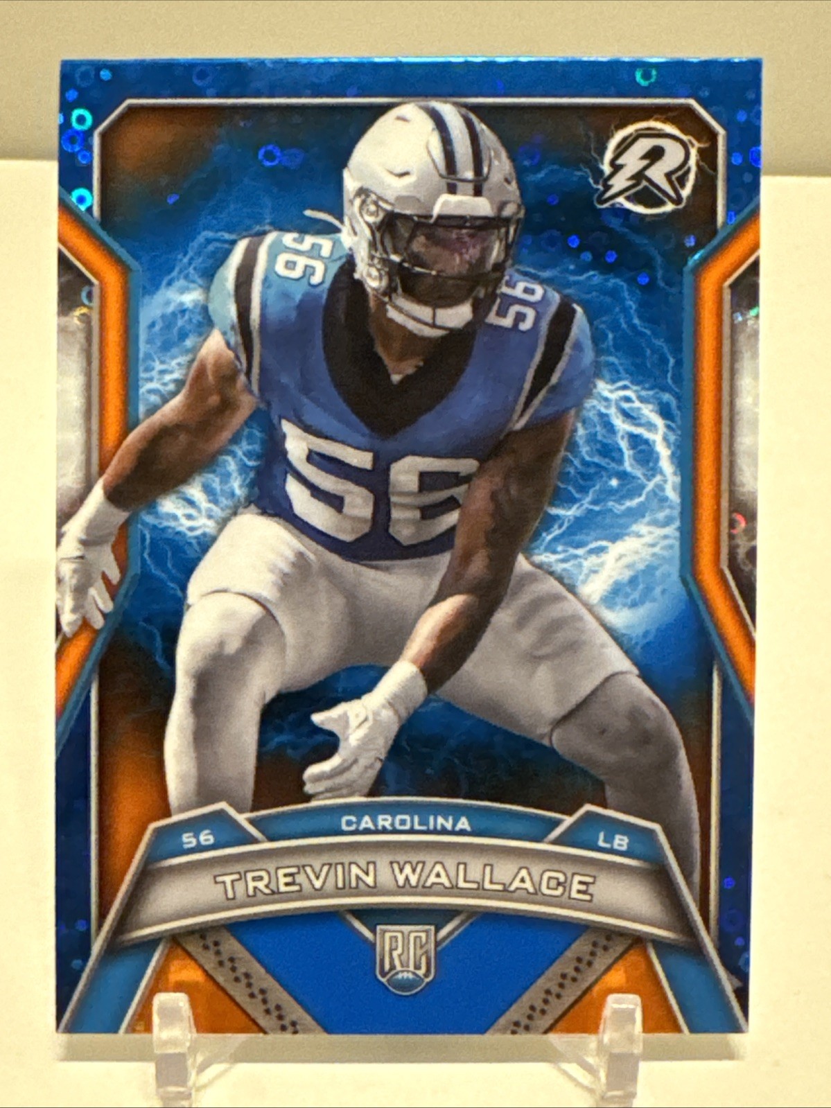 2025 Topps Resurgence Trevin Wallace #116 Rookie Blue & Orange Spark