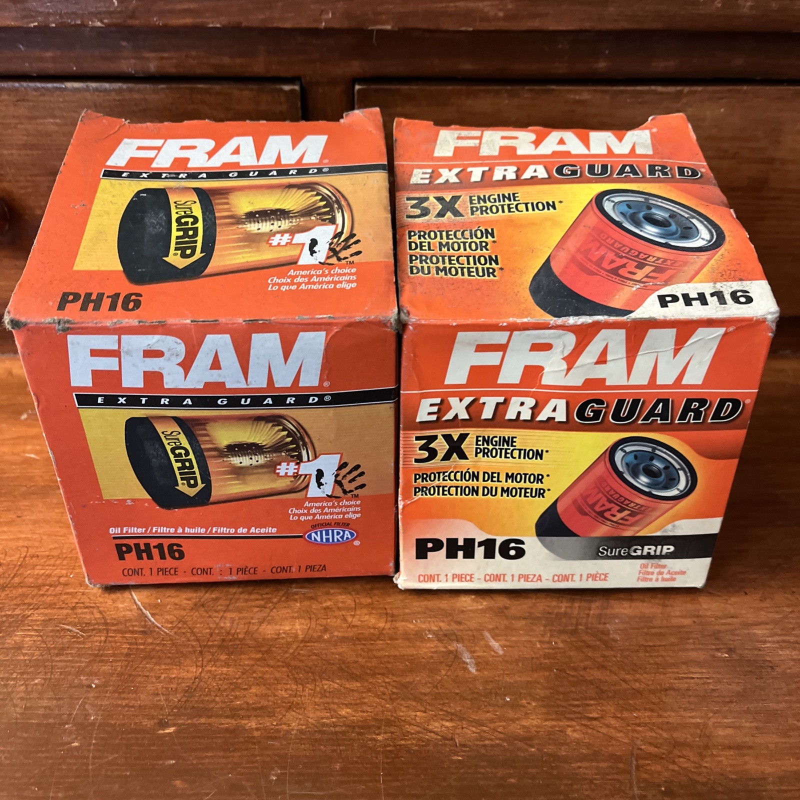 (2) FRAM PH16 Spin-On Oil Filter New Old Stock
