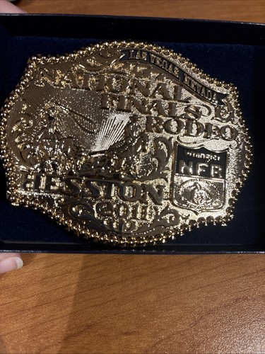 Boucle De Ceinture Montana Silversmiths – NFR Hesston 2014, Métal, 4x3.25 Pouces