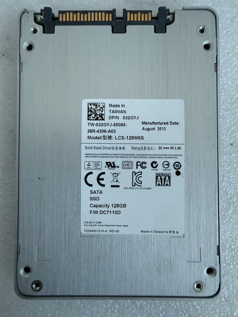 SSD　ジャンク Lite-On 128GB SATA SSD Solid State Drive LCS-128M6S DP/N 032GYJ | eBay
