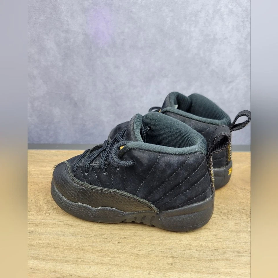 Air Jordan 12 Retro "Black Taxi" 850000-071 Toddler Baby Kids Size 7C - Image 4 of 4