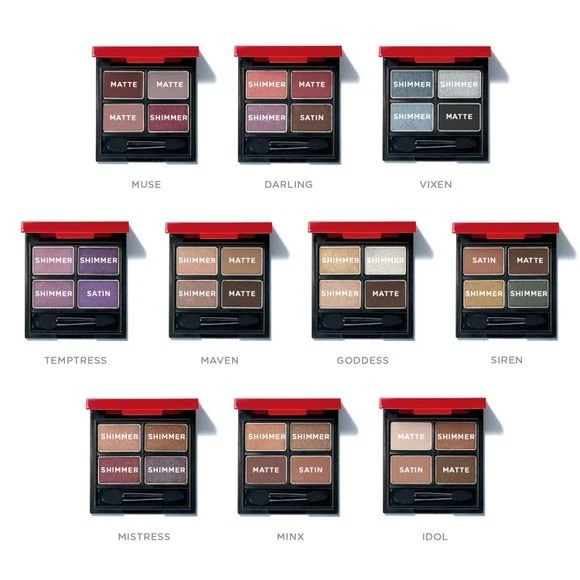 fmg Glimmer EyeShadow Quad Powder Shadow - Vixen - Image 2 of 4