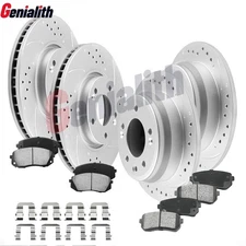 Front Rear Brake Rotors and Ceramic Pads Kit for Hyundai Tucson Kia Sportage
