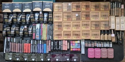 135 Pc NYX Mixed Makeup Lot HUGE! Lips Eyes Foundation Concealer SEALED! NEW! 
