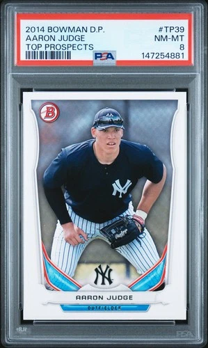 147254881 Aaron Judge 2014 Bowman Draft #TP-39 Top Prospects PSA 8