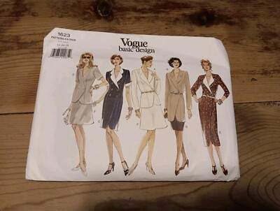 Vogue Basic Design 1623 Sz 14 16 18 Misses Dress Top & Skirt Sewing Pattern NEW