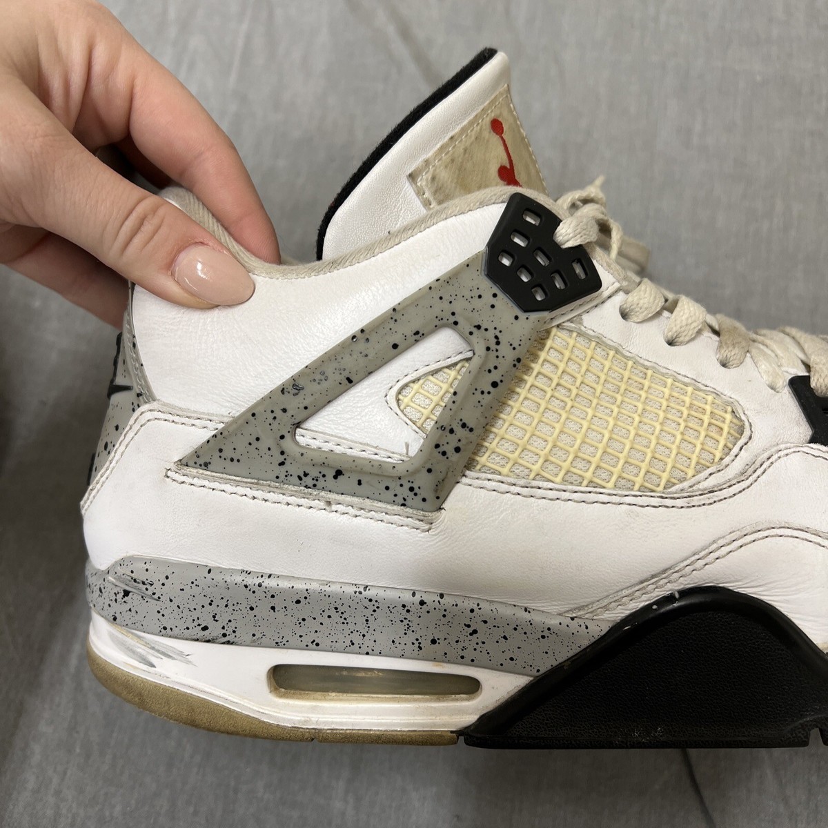 Nike Air Jordan IV Retro OG Mid White Cement Size 13 840606-192 FS Bnfts Charity Air Jordan 4 Retro OG  main image 4