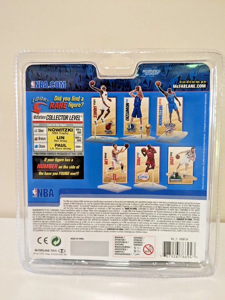 McFarlane Toys NBA Point Guard Jeremy Lin /Rockets - Image 2 of 4