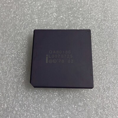 Vintage Intel QA80186 16-BIT High-Integration CPU PGA x 1pc