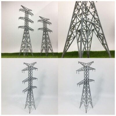 Diorama Power Transmission Tower Model Scene Building Accessory Model HO N Scale