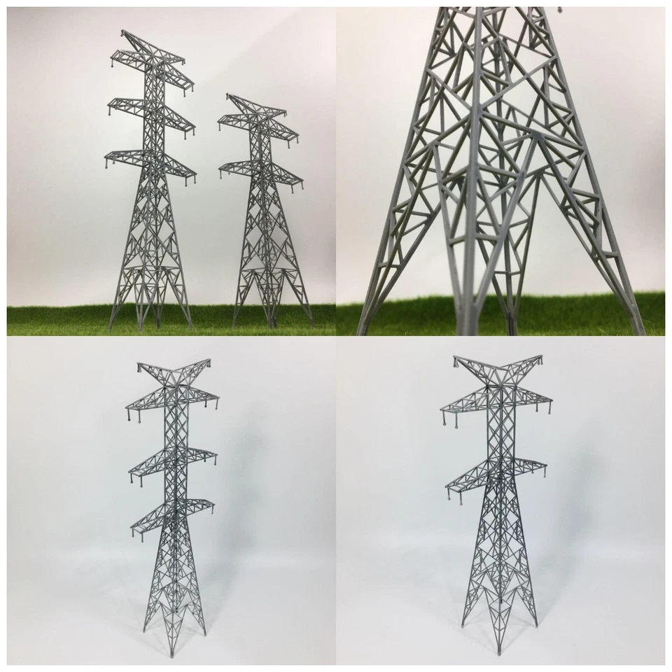 1:87/150/200 Diorama Power Transmission Tower Model Scene Building Model Props - Image 2 of 4