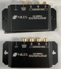 Set of Niles C5-HDDA CAT-5 COMPONENT VIDEO AND DIGITAL AUDIO TRANSFORMERS