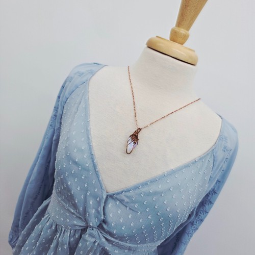 Blusa American Eagle azul punto suizo bordada peplum para mujer grande Cottagecore - Imagen 5 de 14