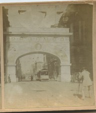 MAN IN STREET W/ CAMERA, STEREOVIEW
