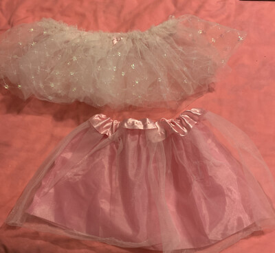 Danskin Now Freestyle Sparkle Girls Tulle Tutu Size XXS & Pink Tutu Bonus #589