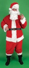 sale COMPLETE MEN SANTA CLAUS RED SUIT christmas dressup plush costume new ADULT