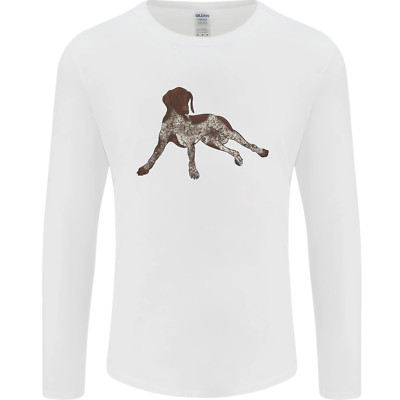 Deutsche Shorthaired Pointer Hund Herren Langärmelig Maglietta