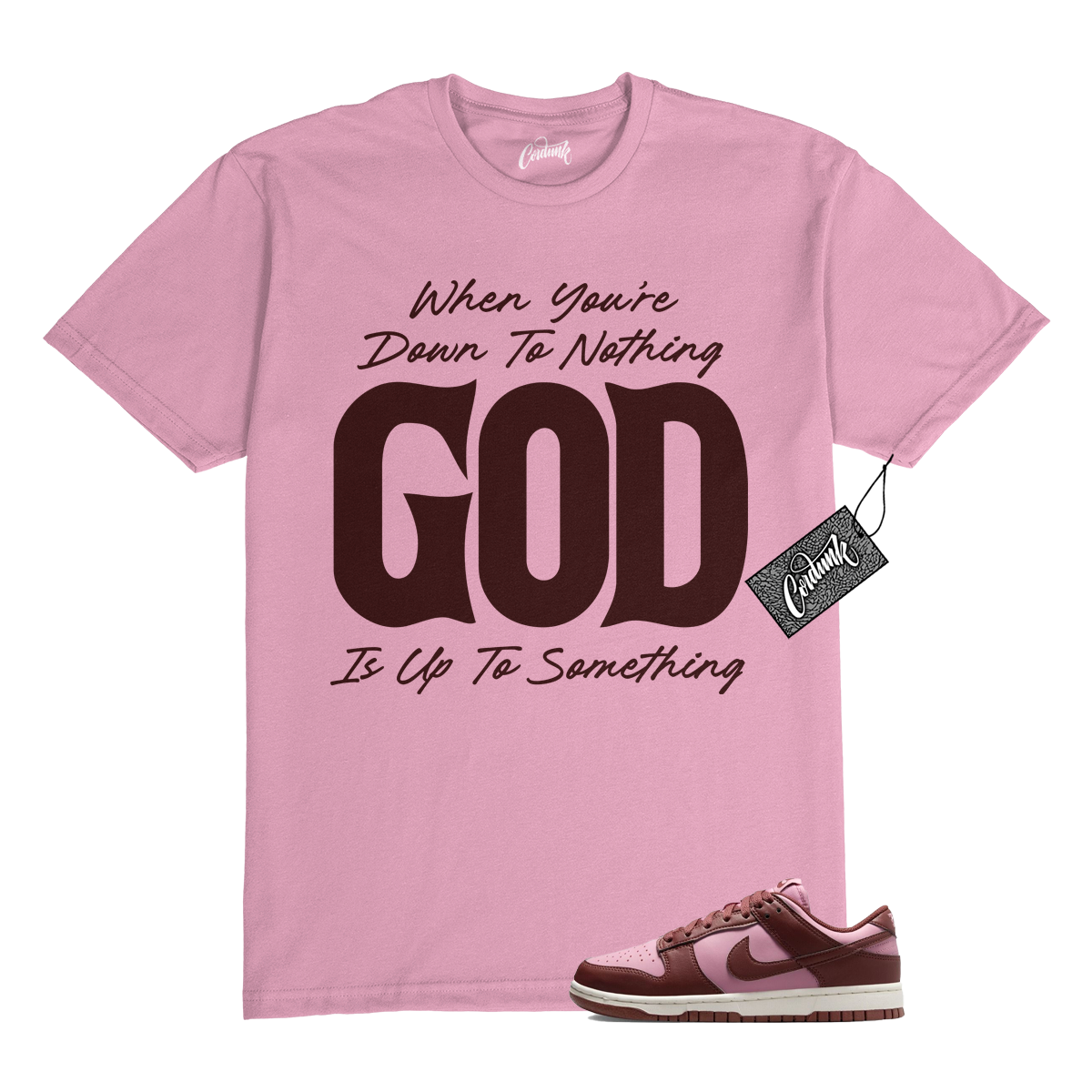 T shirt Dunk Dark Pony Elemental rosa bassa Next Nature abbinata UTS