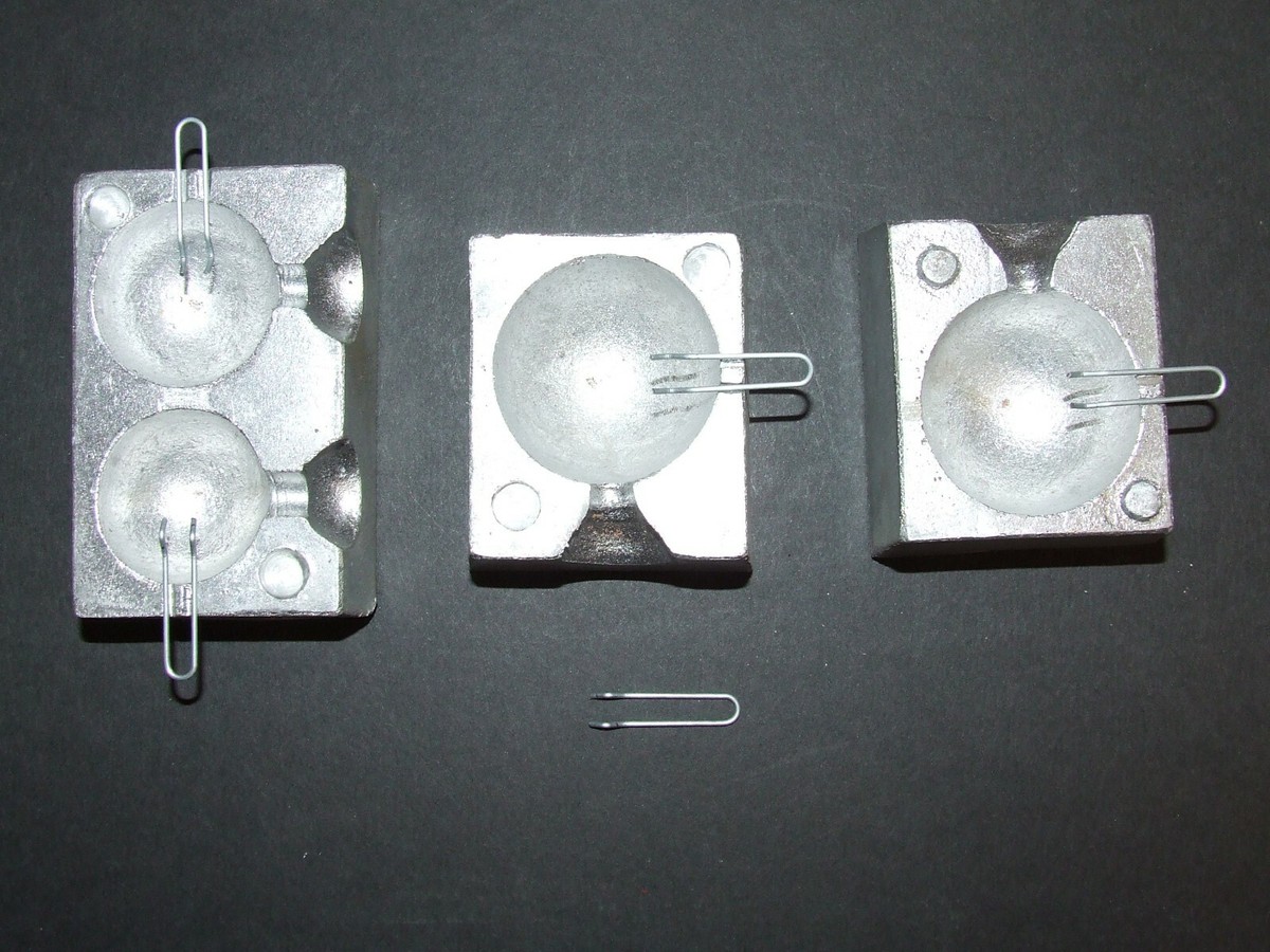 CANNON BALL WEIGHT MOLD 6+8oz 10oz 12oz 14oz LEAD BALL BOAT WRECK LURE  FISHING