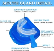 New Anti Snoring Device Anti Snoring Mouthpiece Comfortable Snore Relief Device