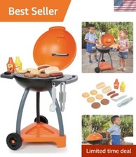 Interactive Sizzle  Serve Grill Kitchen Playset - Promotes Imagination  Fun