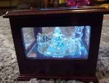 Gold Label Illuminated Train Music Box 6.5" x 6.5" x 5"