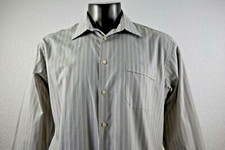 Ben Sherman Men's Button Front Long Sleeve Dress Shirt Size 17 32-33 XL