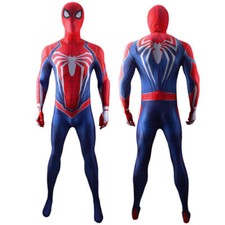Upgraded PS4 Spider-Man Jumpsuit Spiderman Cosplay Costume Halloween Adult/Kids