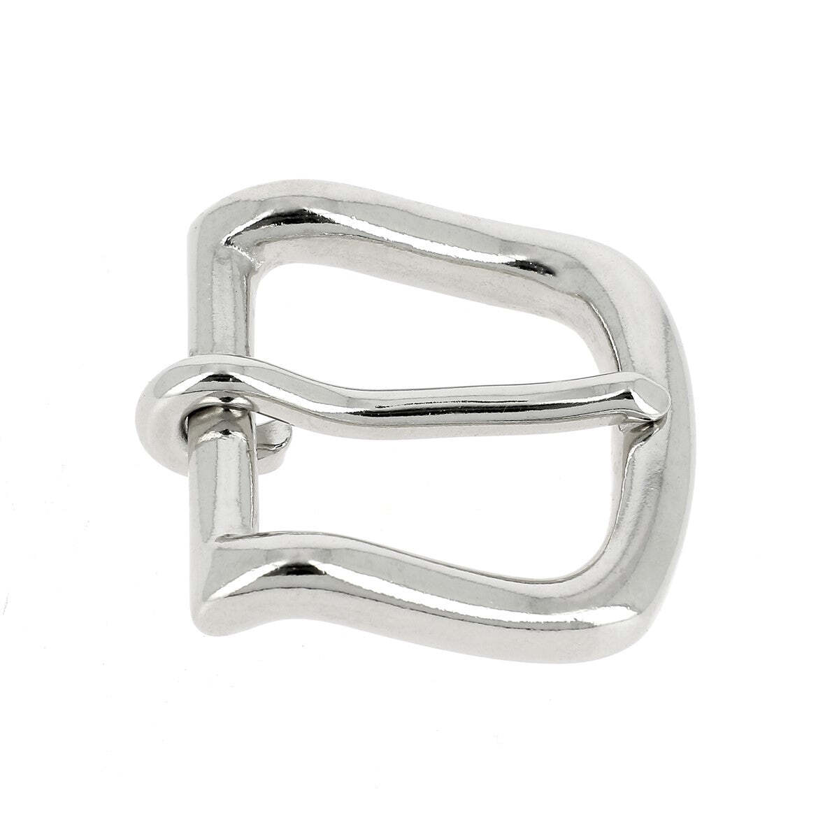 Boucle dossière laiton ÉKI 32mm nickelé S. Poursin pour sellerie