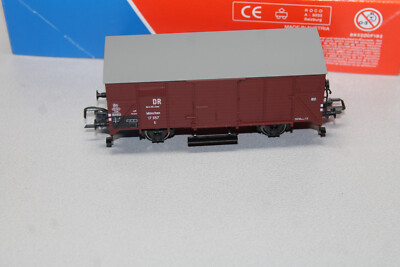 Roco 2-Axle Covered Freight Car G 17357 DR Brit US Zone Scale H0 OVP